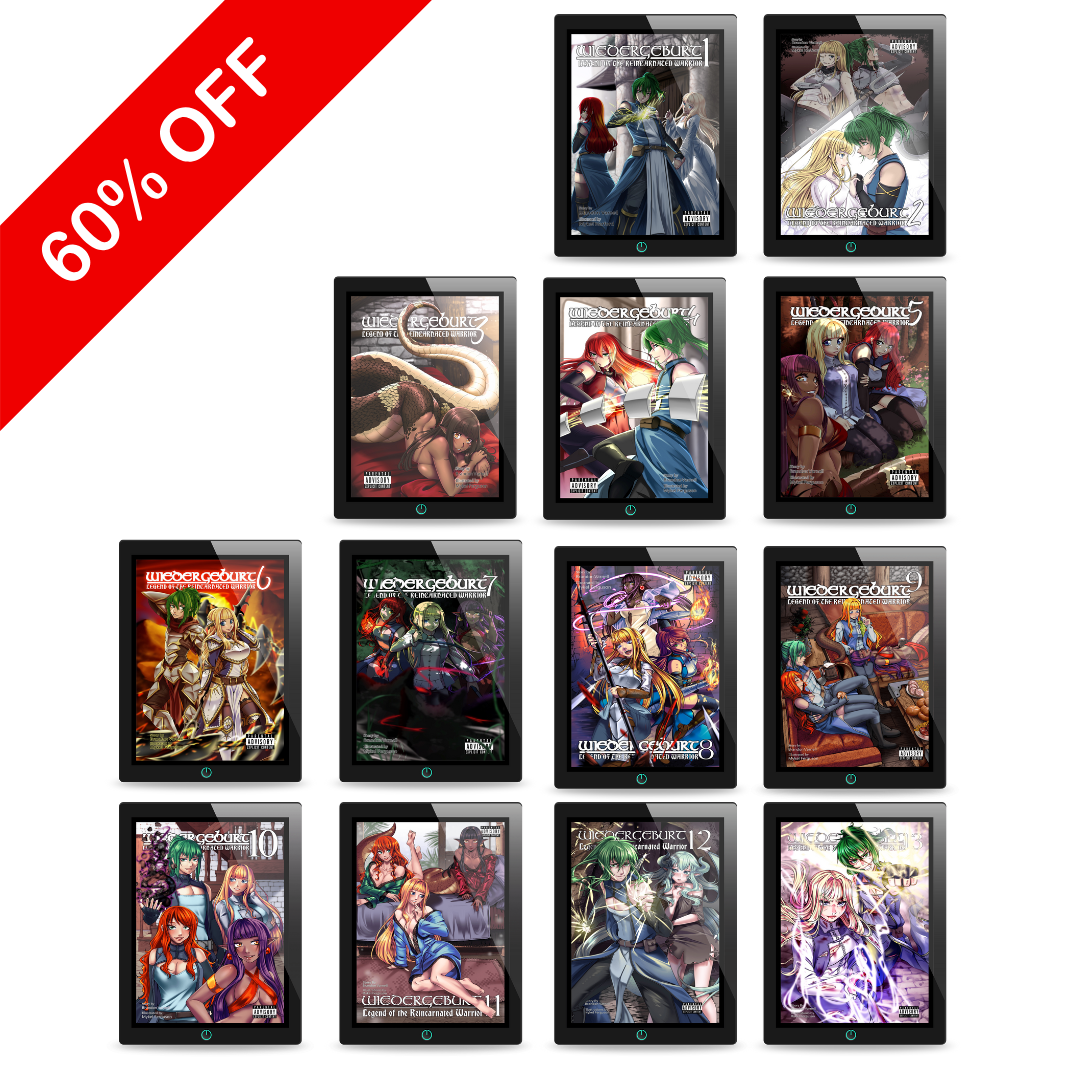 WIEDERGEBURT: Legend of the Reincarnated Warrior: Volumes 1-13 eBook Bundle